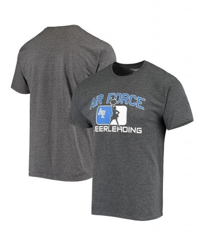 Men's Heather Charcoal Air Force Falcons Cheerleading T-shirt $12.00 T-Shirts