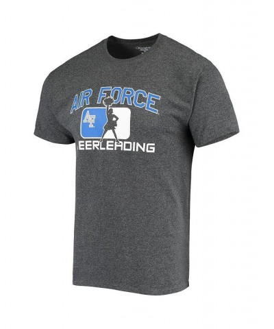 Men's Heather Charcoal Air Force Falcons Cheerleading T-shirt $12.00 T-Shirts