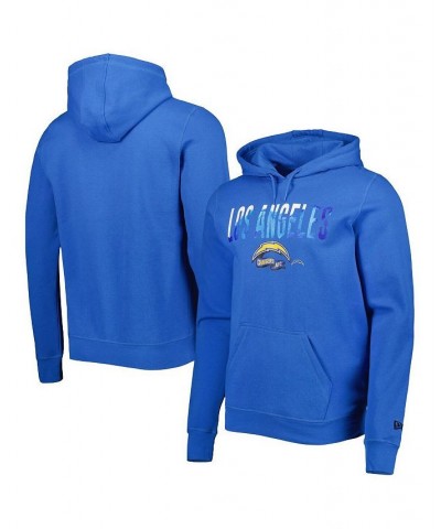 Men's Powder Blue Los Angeles Chargers Ink Dye Pullover Hoodie $35.50 Sweatshirt