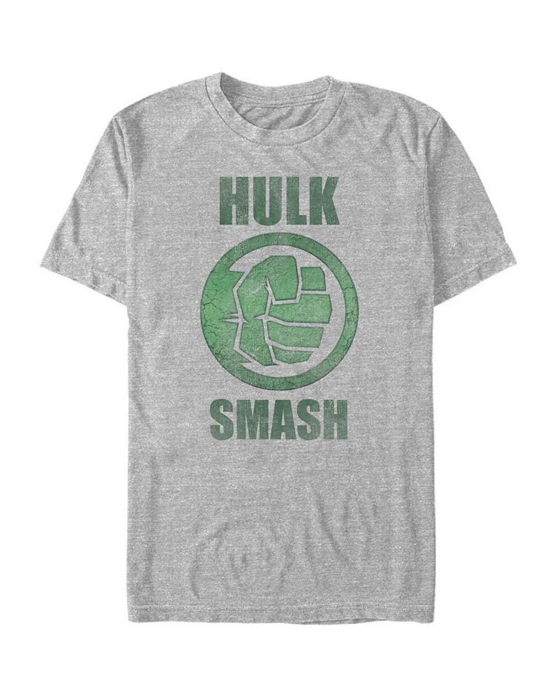 Marvel Men's Comic Collection Classic The Hulk Smash Short Sleeve T-Shirt Gray $19.59 T-Shirts