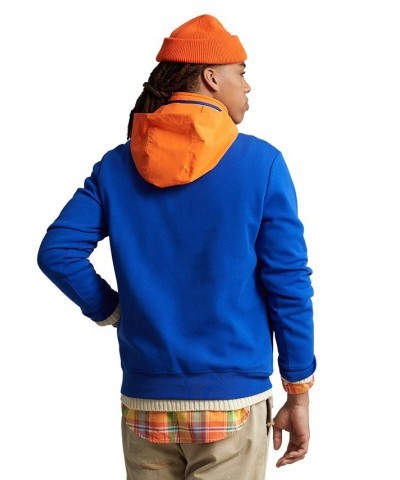 Men's Water-Repellent Hybrid Hoodie Blue $40.11 Sweatshirt