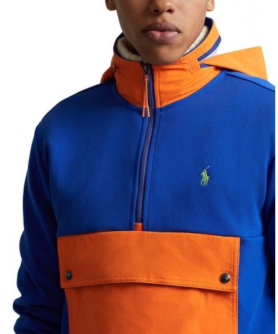 Men's Water-Repellent Hybrid Hoodie Blue $40.11 Sweatshirt