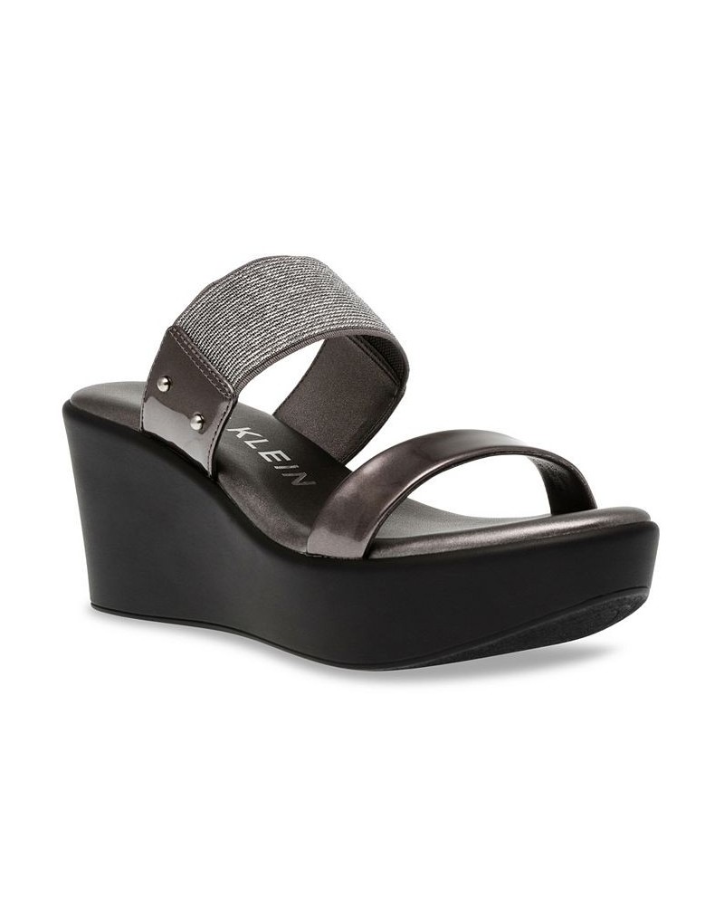 Women's Parker Platform Sandal Gray $38.40 Shoes