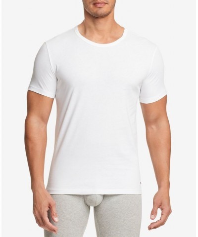 Men's Stretch Crewneck T-Shirts - 3pk. White $18.89 Undershirt