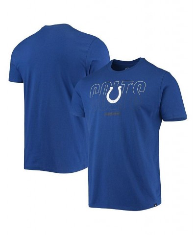 Men's '47 Royal Indianapolis Colts Split Squad Super Rival Team T-shirt $15.96 T-Shirts