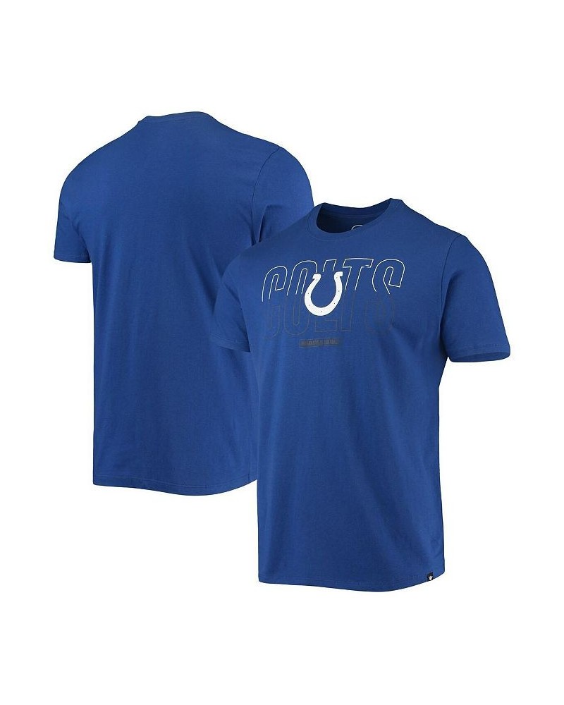 Men's '47 Royal Indianapolis Colts Split Squad Super Rival Team T-shirt $15.96 T-Shirts