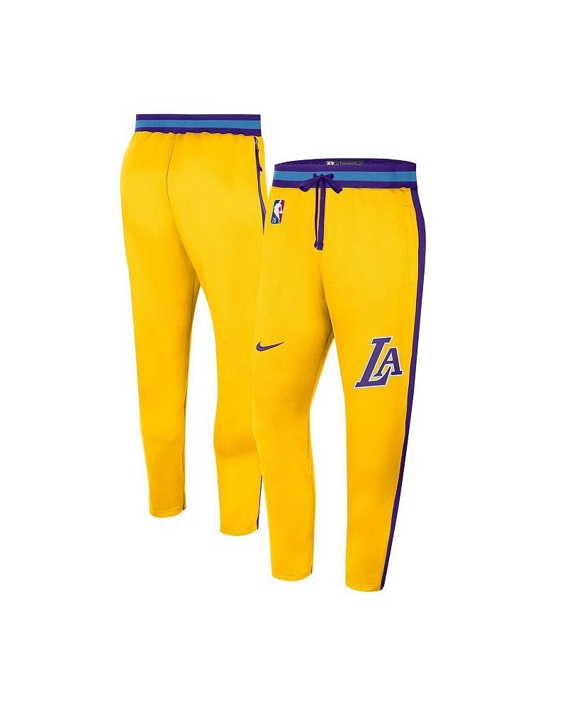 Men's Gold Los Angeles Lakers 2021/22 City Edition Therma Flex Showtime Pants $52.99 Pants