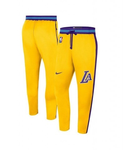 Men's Gold Los Angeles Lakers 2021/22 City Edition Therma Flex Showtime Pants $52.99 Pants