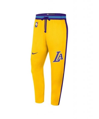 Men's Gold Los Angeles Lakers 2021/22 City Edition Therma Flex Showtime Pants $52.99 Pants