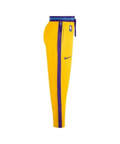 Men's Gold Los Angeles Lakers 2021/22 City Edition Therma Flex Showtime Pants $52.99 Pants