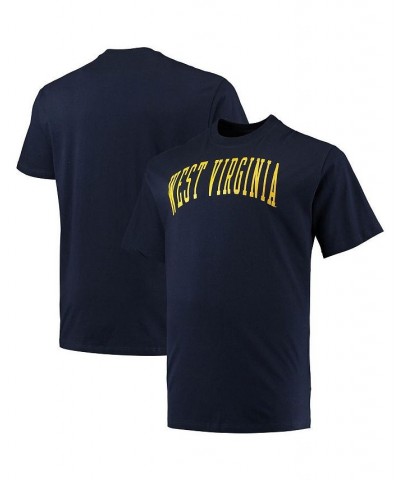 Men's Navy West Virginia Mountaineers Big and Tall Arch Team Logo T-shirt $22.79 T-Shirts