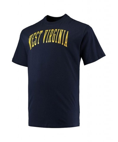 Men's Navy West Virginia Mountaineers Big and Tall Arch Team Logo T-shirt $22.79 T-Shirts