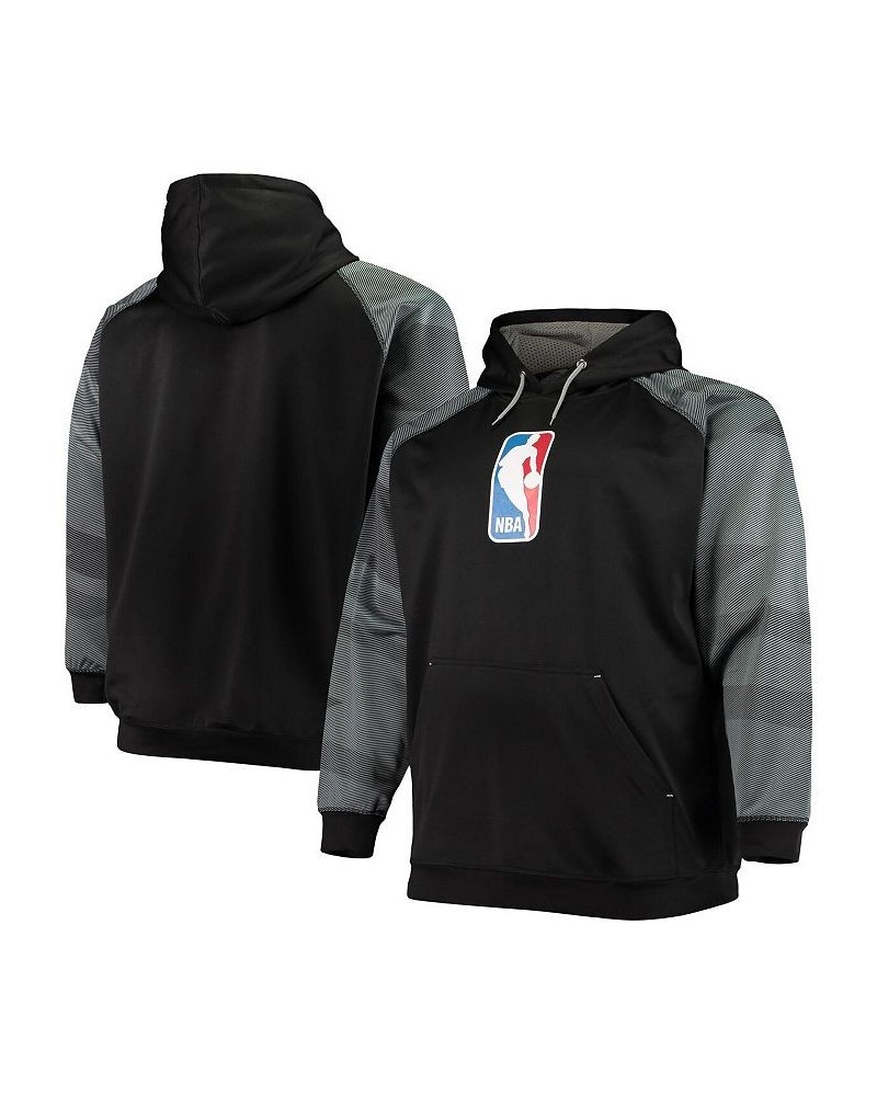 Men's Black NBA Big and Tall Fleece Pullover Hoodie $43.99 Sweatshirt