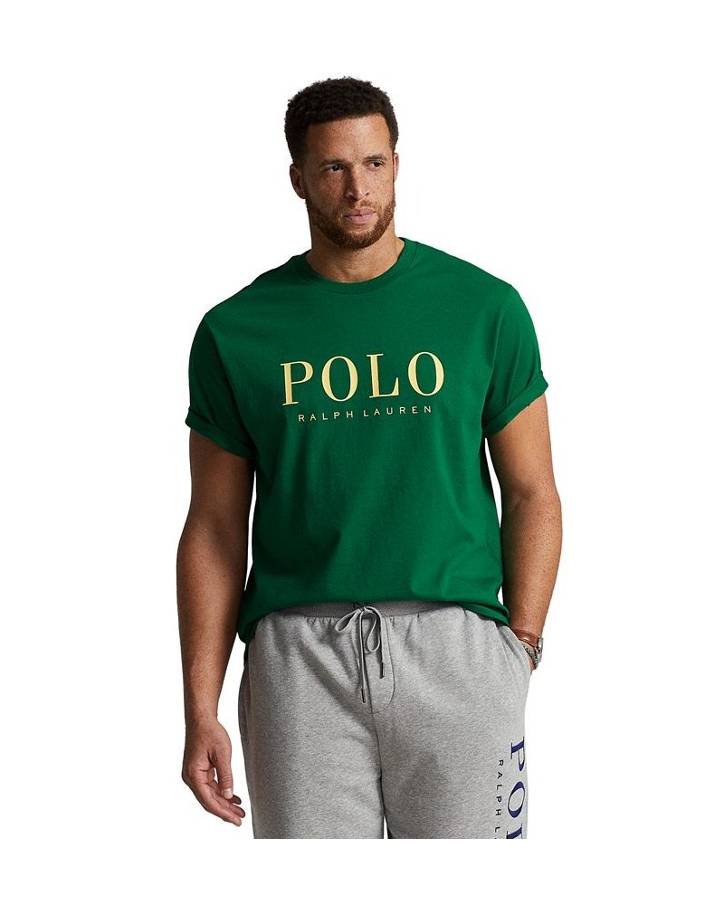 Men's Big & Tall Logo Jersey T-Shirt Green $40.50 T-Shirts