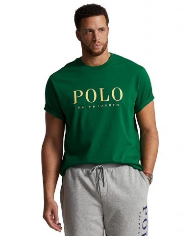 Men's Big & Tall Logo Jersey T-Shirt Green $40.50 T-Shirts