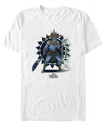 Men's The Barbarian Warlord Attuma Short Sleeve T-shirt White $20.64 T-Shirts