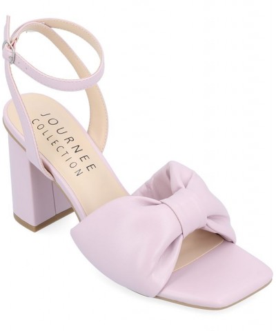 Women's Lottey Bow Sandals Purple $46.55 Shoes