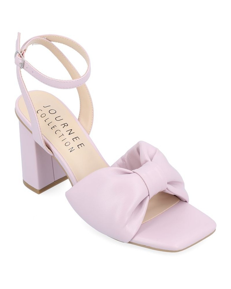 Women's Lottey Bow Sandals Purple $46.55 Shoes