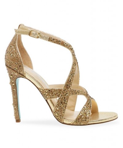 Women's Miles Evening Sandals Gold $53.64 Shoes