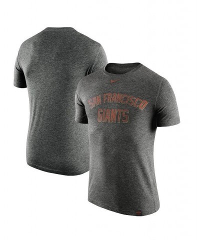 Men's Heather Black San Francisco Giants Tri-Blend DNA Performance T-shirt $26.99 T-Shirts