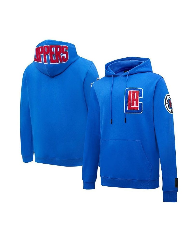 Men's Royal LA Clippers Chenille Pullover Hoodie $39.60 Sweatshirt