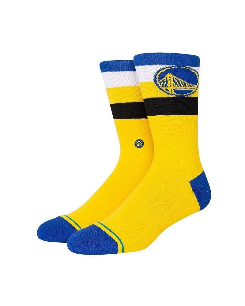 Men's Golden State Warriors Stripe Crew Socks $11.34 Socks