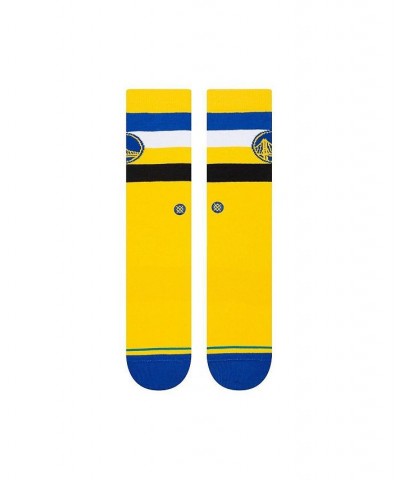 Men's Golden State Warriors Stripe Crew Socks $11.34 Socks