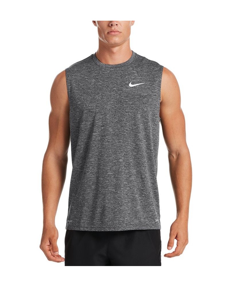 Men's Big & Tall Men's Dri-FIT UPF 40+ Heathered Sleeveless Rash Guard PD01 $29.40 Swimsuits