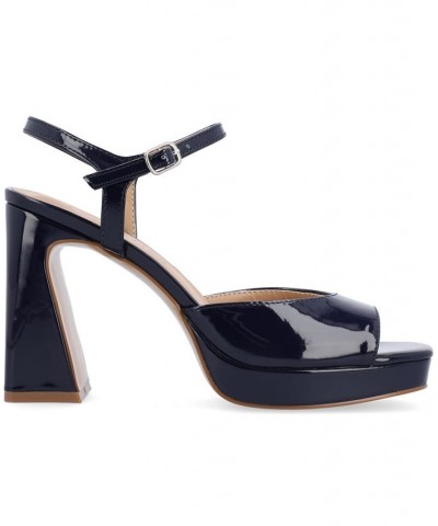 Women's Ziarre Platform Sandal Navy $51.99 Shoes