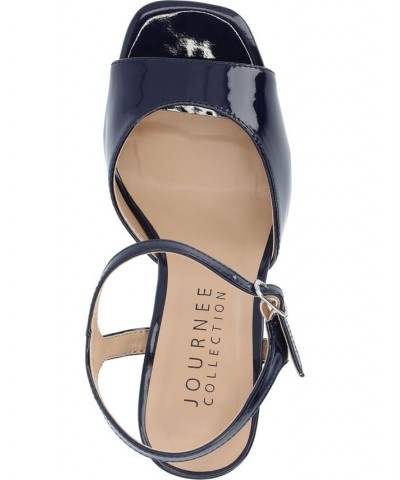 Women's Ziarre Platform Sandal Navy $51.99 Shoes