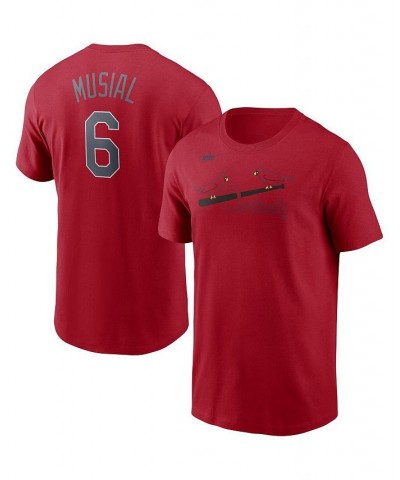 Men's Stan Musial Red St. Louis Cardinals Cooperstown Collection Name and Number T-shirt $25.49 T-Shirts