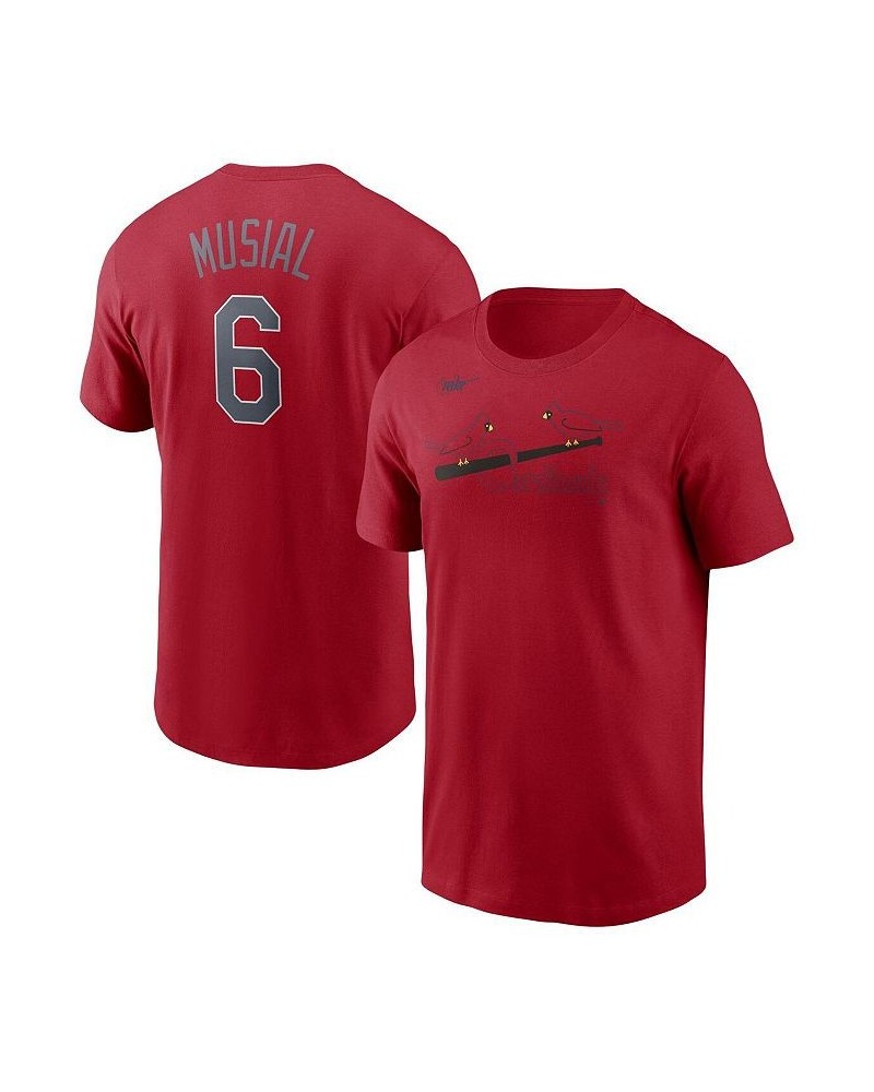 Men's Stan Musial Red St. Louis Cardinals Cooperstown Collection Name and Number T-shirt $25.49 T-Shirts