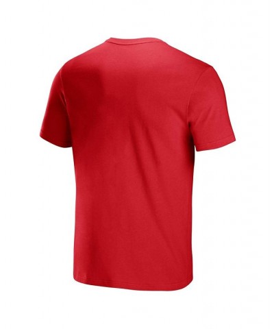 Men's NFL X Staple Red Kansas City Chiefs Lockup Logo Short Sleeve T-shirt $17.27 T-Shirts