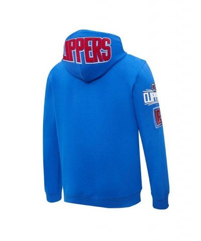 Men's Royal LA Clippers Chenille Pullover Hoodie $39.60 Sweatshirt