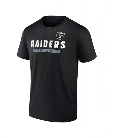 Men's Branded Black and Heathered Gray Las Vegas Raiders Parent T-shirt Combo Pack $23.03 T-Shirts