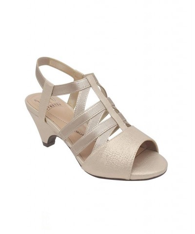 Women's Edalyn Stretch Sandal with Memory Foam Tan/Beige $33.60 Shoes