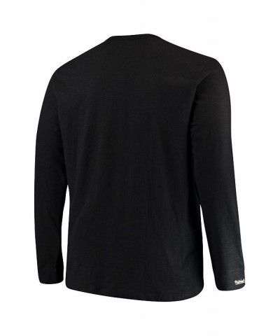 Men's Black Atlanta Falcons Big and Tall First Round Pick Long Sleeve Henley T-shirt $38.70 T-Shirts