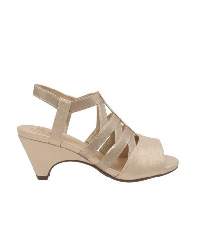 Women's Edalyn Stretch Sandal with Memory Foam Tan/Beige $33.60 Shoes