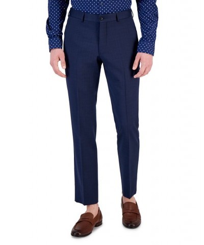 Armani Exchange Men's High Blue Solid Suit Pants Blue $98.90 Suits