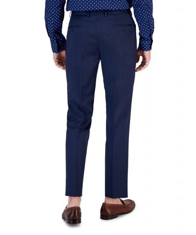 Armani Exchange Men's High Blue Solid Suit Pants Blue $98.90 Suits