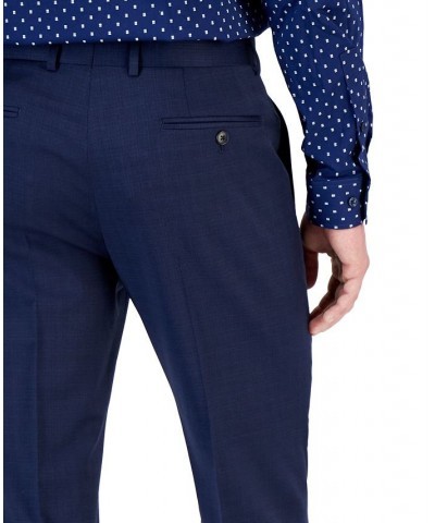 Armani Exchange Men's High Blue Solid Suit Pants Blue $98.90 Suits