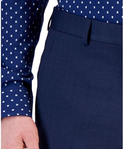 Armani Exchange Men's High Blue Solid Suit Pants Blue $98.90 Suits