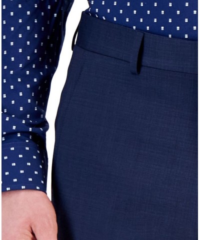 Armani Exchange Men's High Blue Solid Suit Pants Blue $98.90 Suits