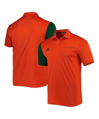 Men's Orange Miami Hurricanes AEROREADY Polo Shirt $38.99 Polo Shirts