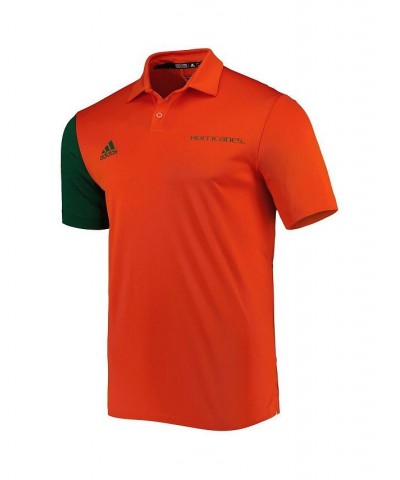 Men's Orange Miami Hurricanes AEROREADY Polo Shirt $38.99 Polo Shirts