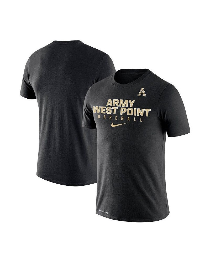 Men's Black Army Black Knights Baseball Legend Performance T-shirt $27.99 T-Shirts