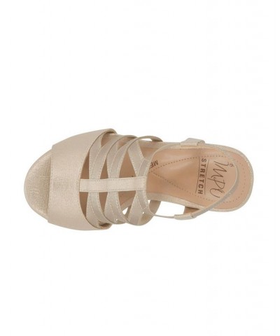 Women's Edalyn Stretch Sandal with Memory Foam Tan/Beige $33.60 Shoes