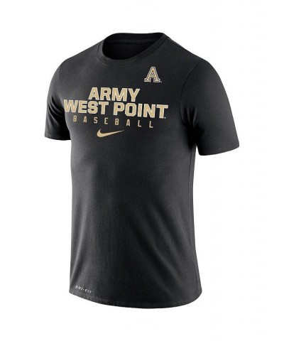 Men's Black Army Black Knights Baseball Legend Performance T-shirt $27.99 T-Shirts