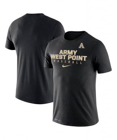 Men's Black Army Black Knights Baseball Legend Performance T-shirt $27.99 T-Shirts