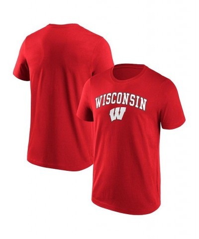 Men's Branded Red Wisconsin Badgers Campus 2.0 T-shirt $13.80 T-Shirts